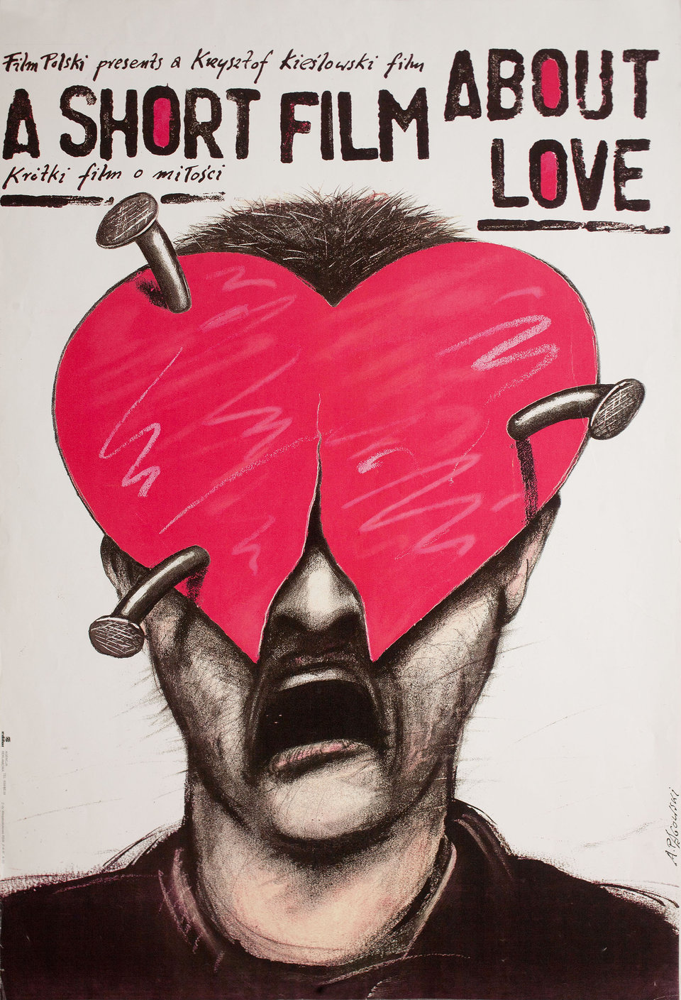 A Short Film About Love Original 1988 Polish B1 Movie Poster