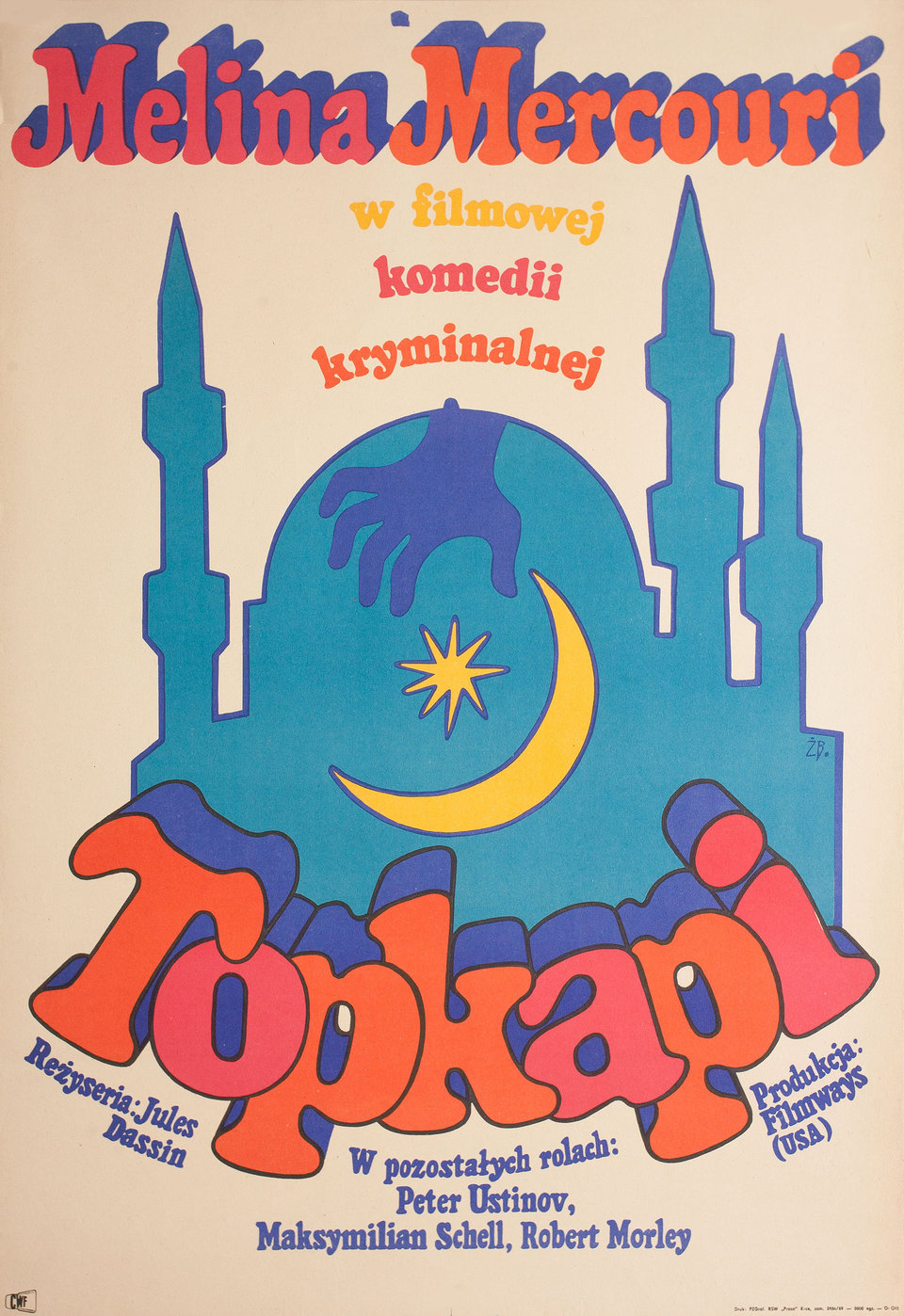 Topkapi Original 1969 Polish A1 Movie Poster