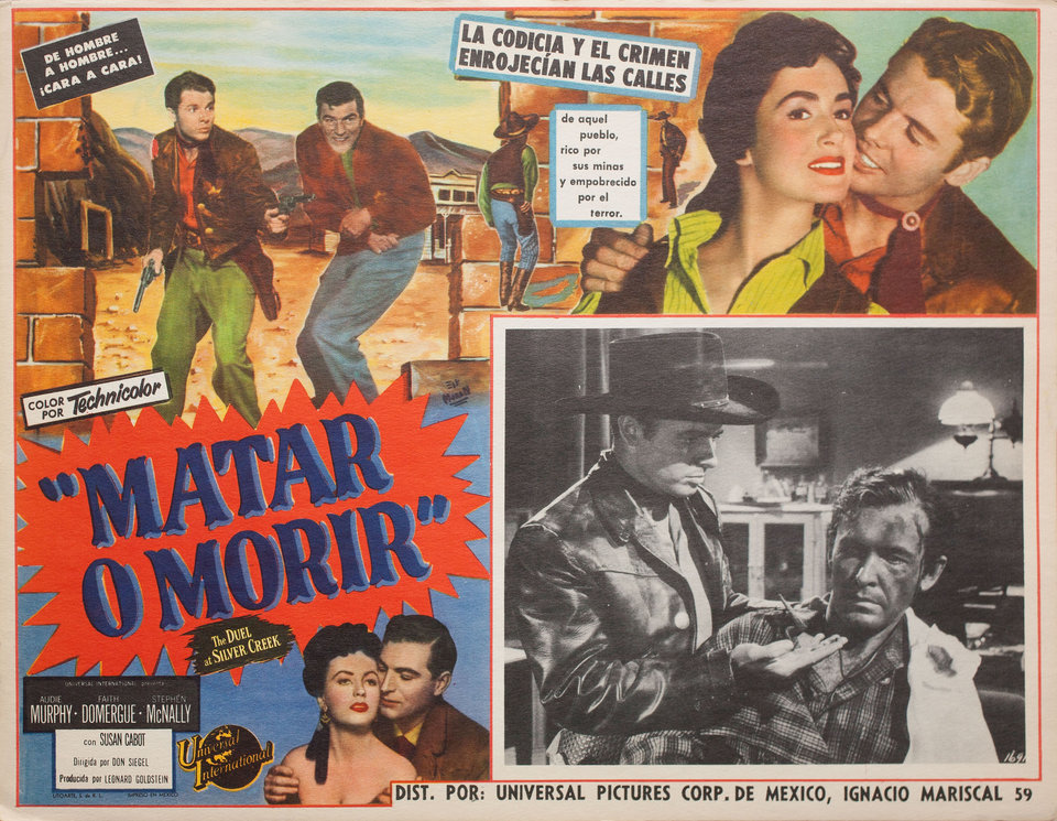 The Duel at Silver Creek Original 1952 Mexican Scene Card