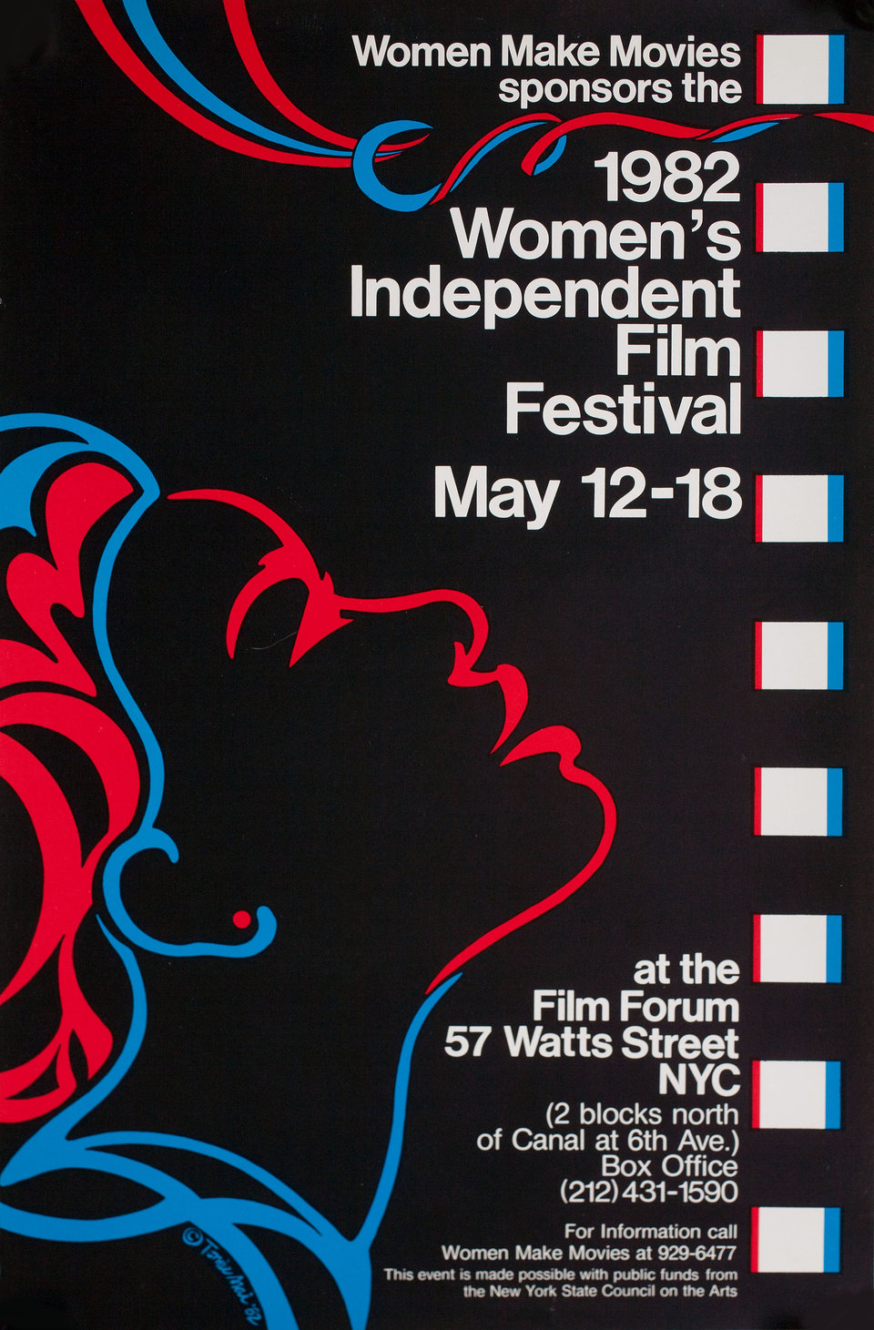 1982 Women's Independent Film Festival 1982 U.S. Mini Poster