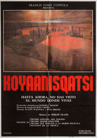 Koyaanisqatsi Original 1983 Spanish B1 Movie Poster