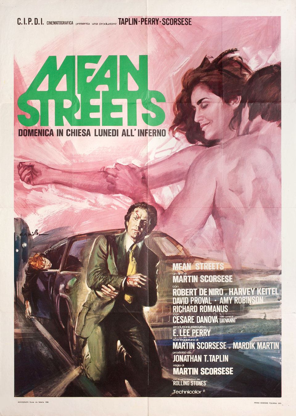 Mean Streets Original 1975 Italian Due Foglio Movie Poster
