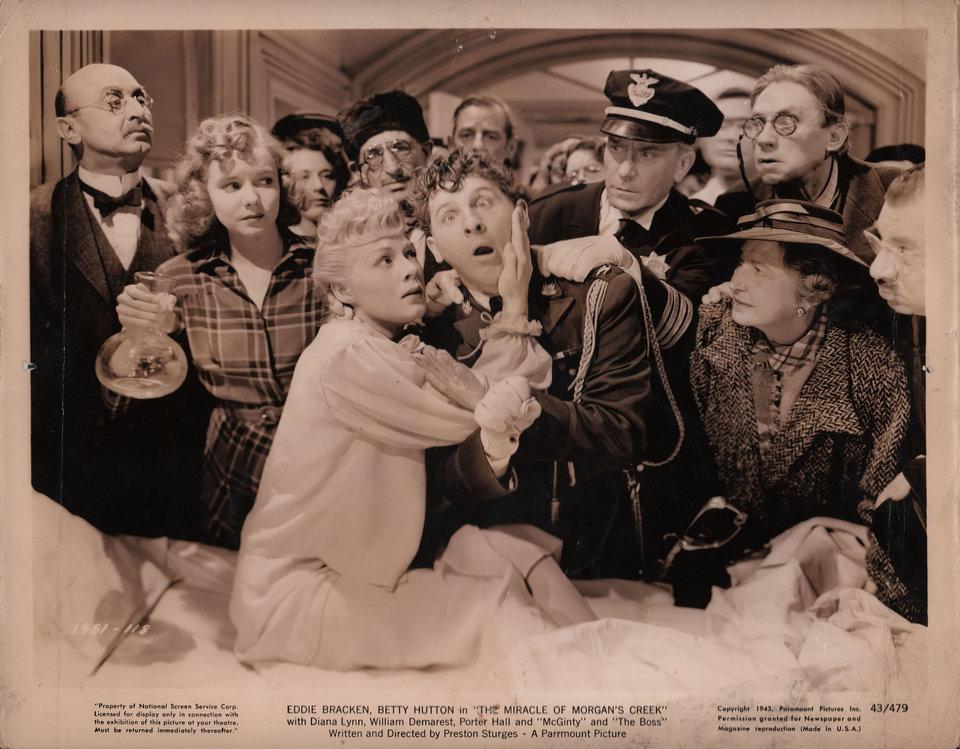 The Miracle of Morgan's Creek Original 1944 U.S. Silver Gelatin Single-Weight Photo