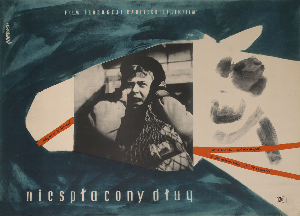Unpaid Debt 1960 Polish A1 Poster