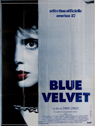 Blue Velvet Original 1986 French Grande Movie Poster