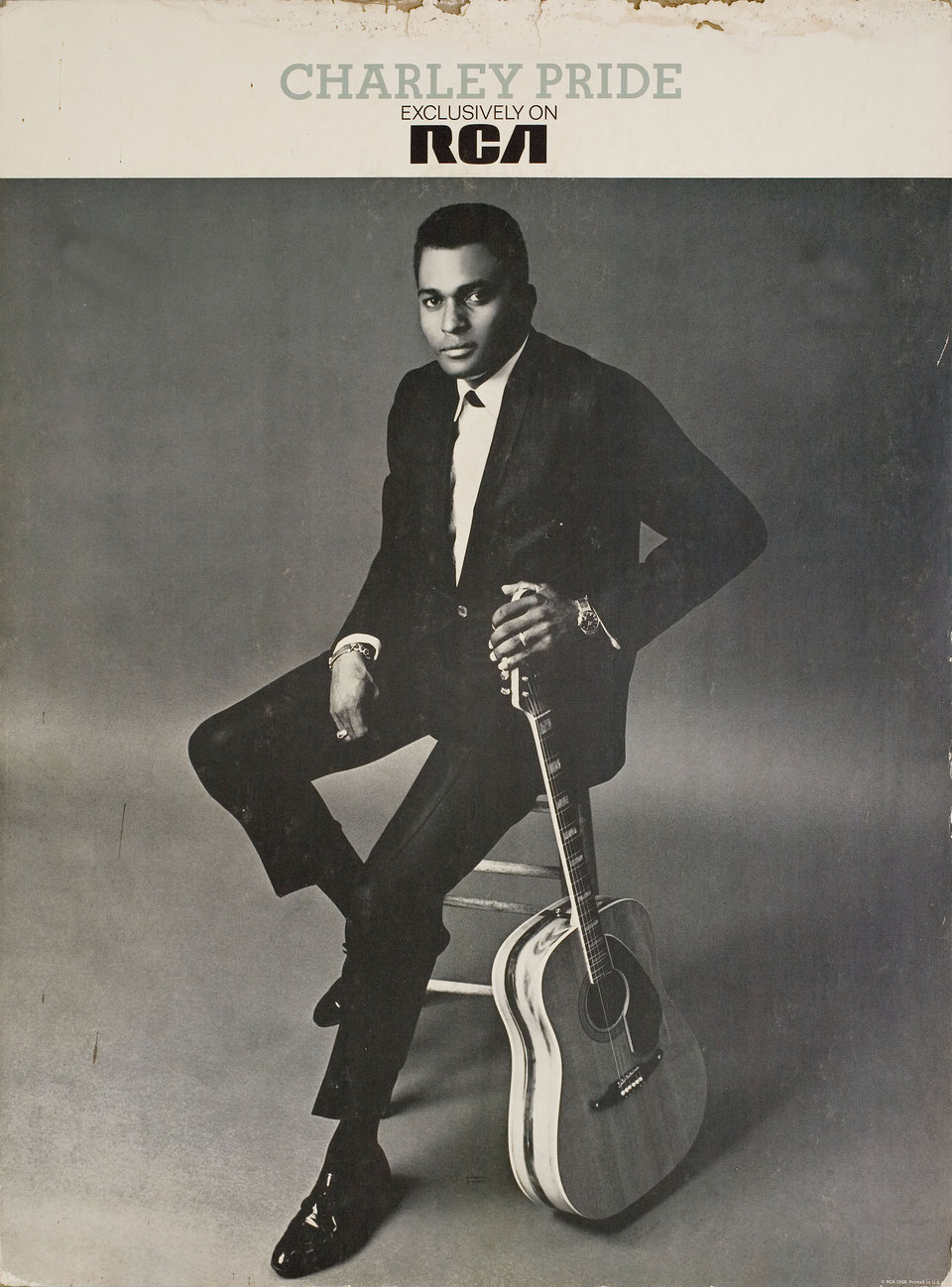 Charley Pride 1960s U.S. Standee