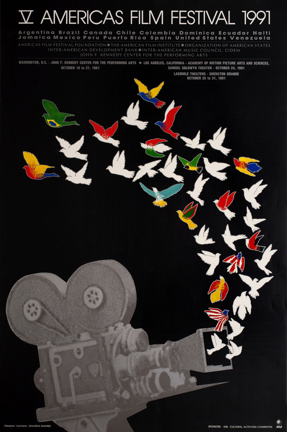 V Americas Film Festival 1991 U.S. Poster