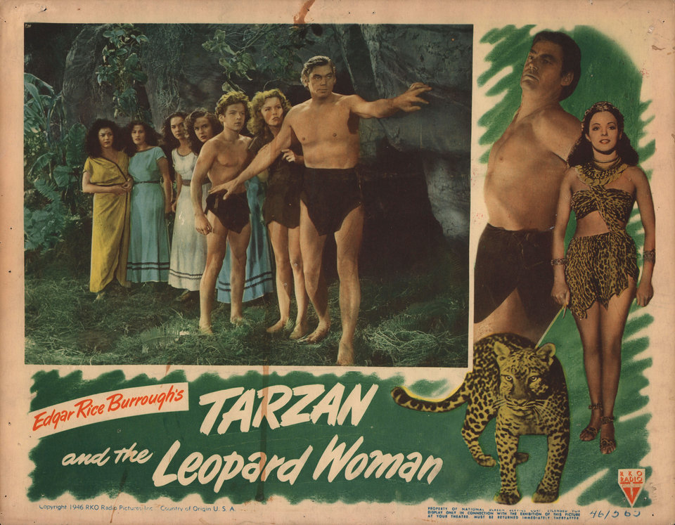 Tarzan and the Leopard Woman Original 1946 U.S. Scene Card