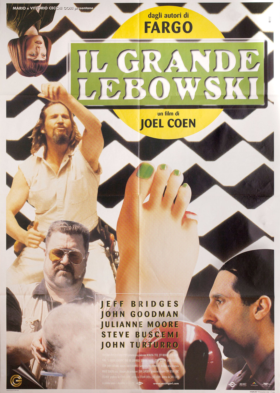 The Big Lebowski 1998 Italian Due Fogli Poster