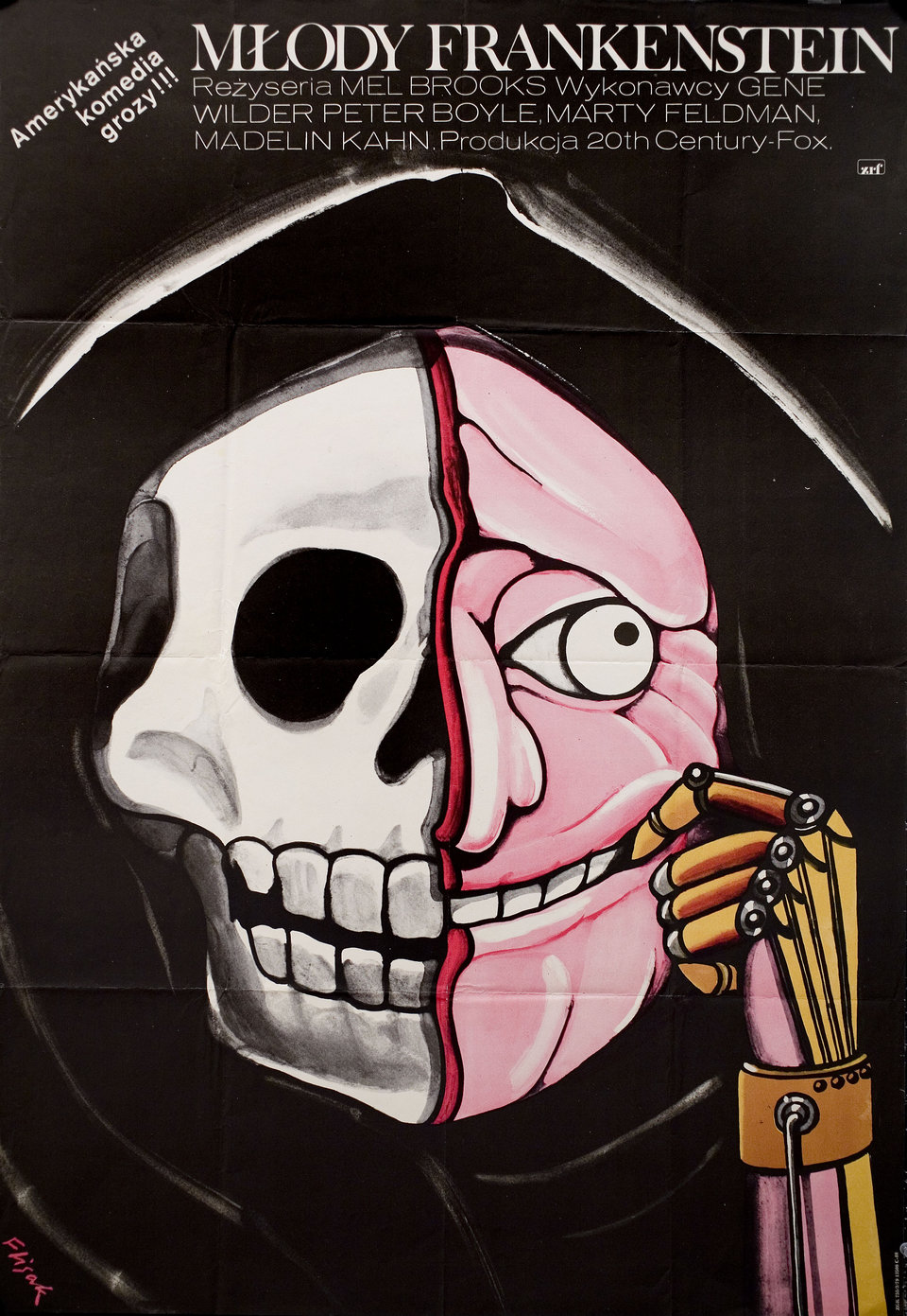 Young Frankenstein Original 1974 Polish B1 Movie Poster