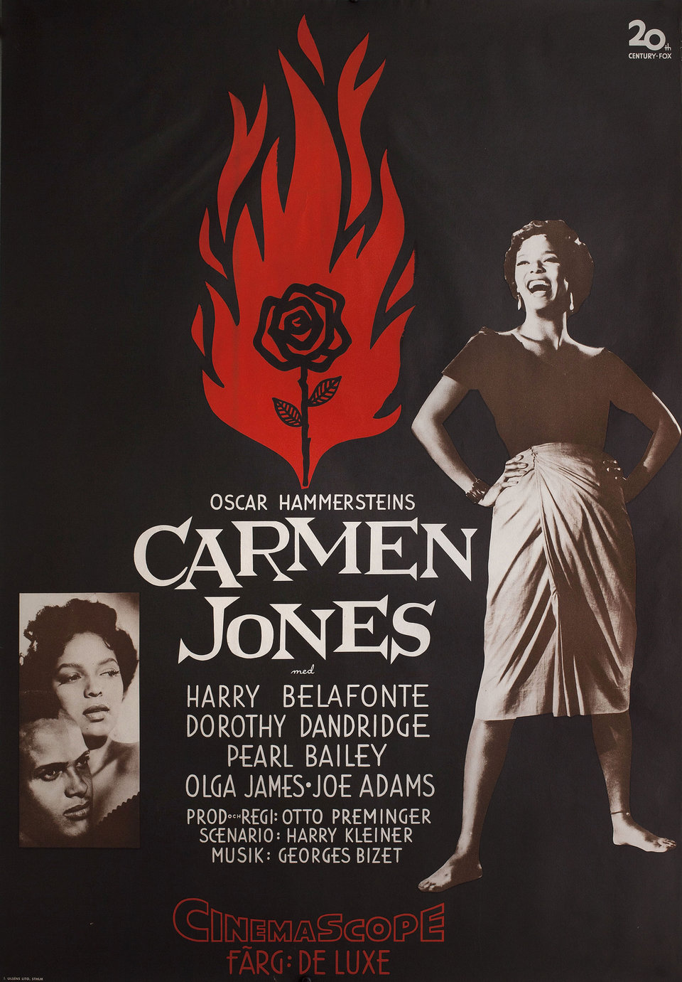 Carmen Jones 1954 Swedish B1 Poster Posteritati Movie Poster Gallery