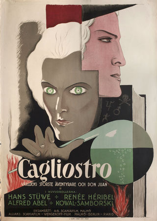 Cagliostro - Liebe und Leben eines grossen Abenteurers Original 1929 Swedish B1 Movie Poster