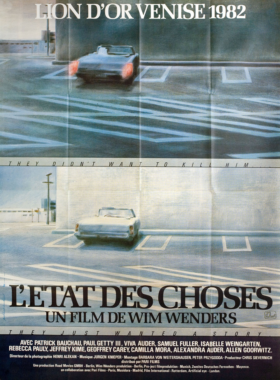 The State of Things Original 1982 French Grande Movie Poster