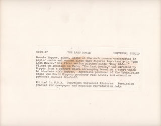 The Last Movie Original 1971 U.S. Production Photo Alternate Image