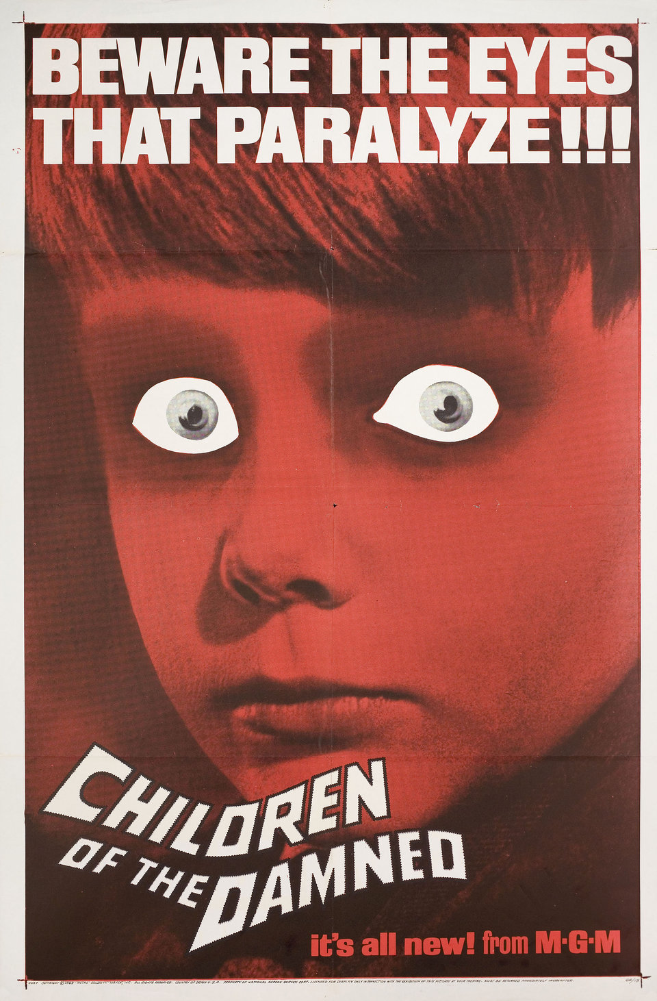 Children of the Damned Original 1963 U.S. One Sheet Movie Poster