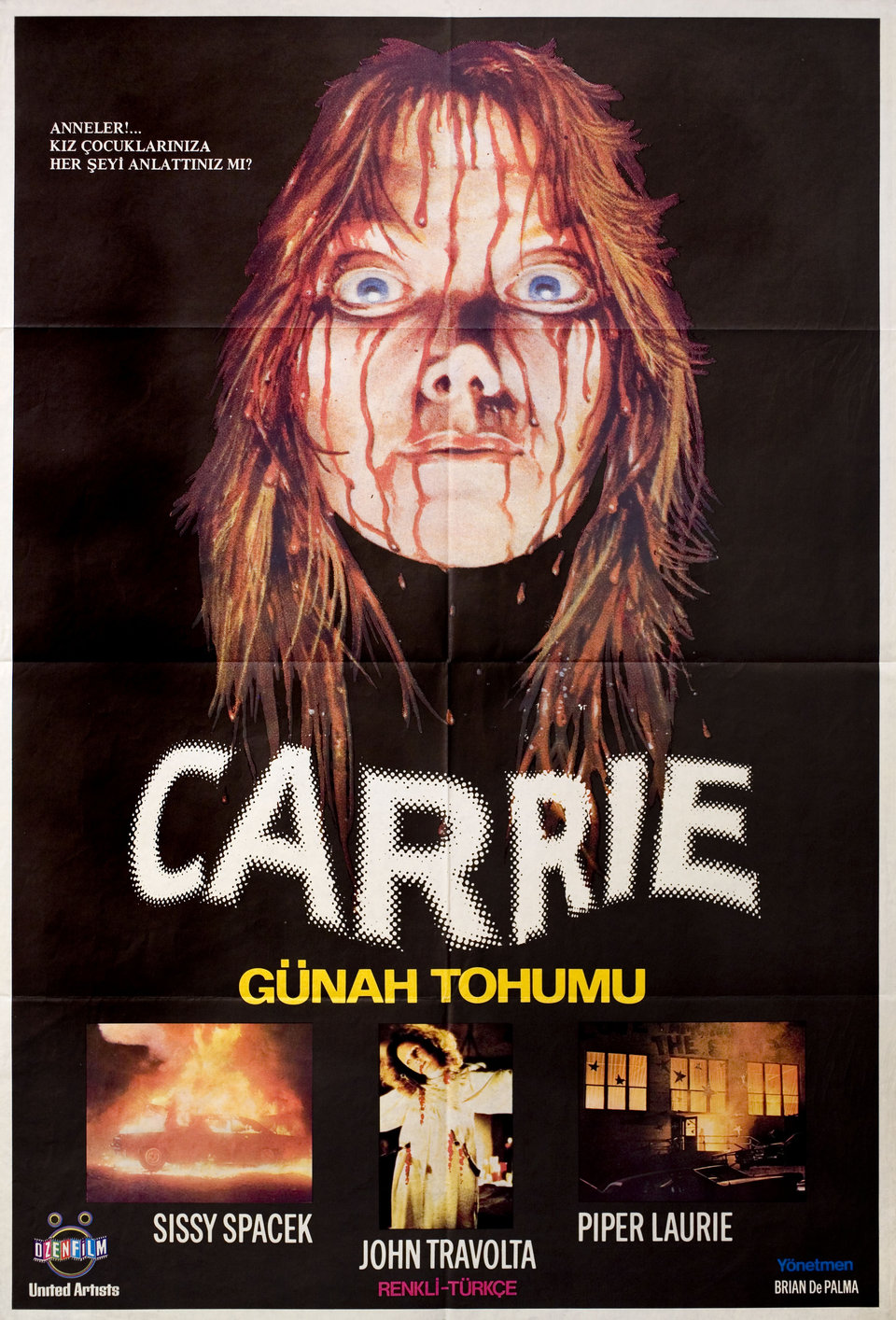 Carrie Original 1976 Turkish B1 Movie Poster