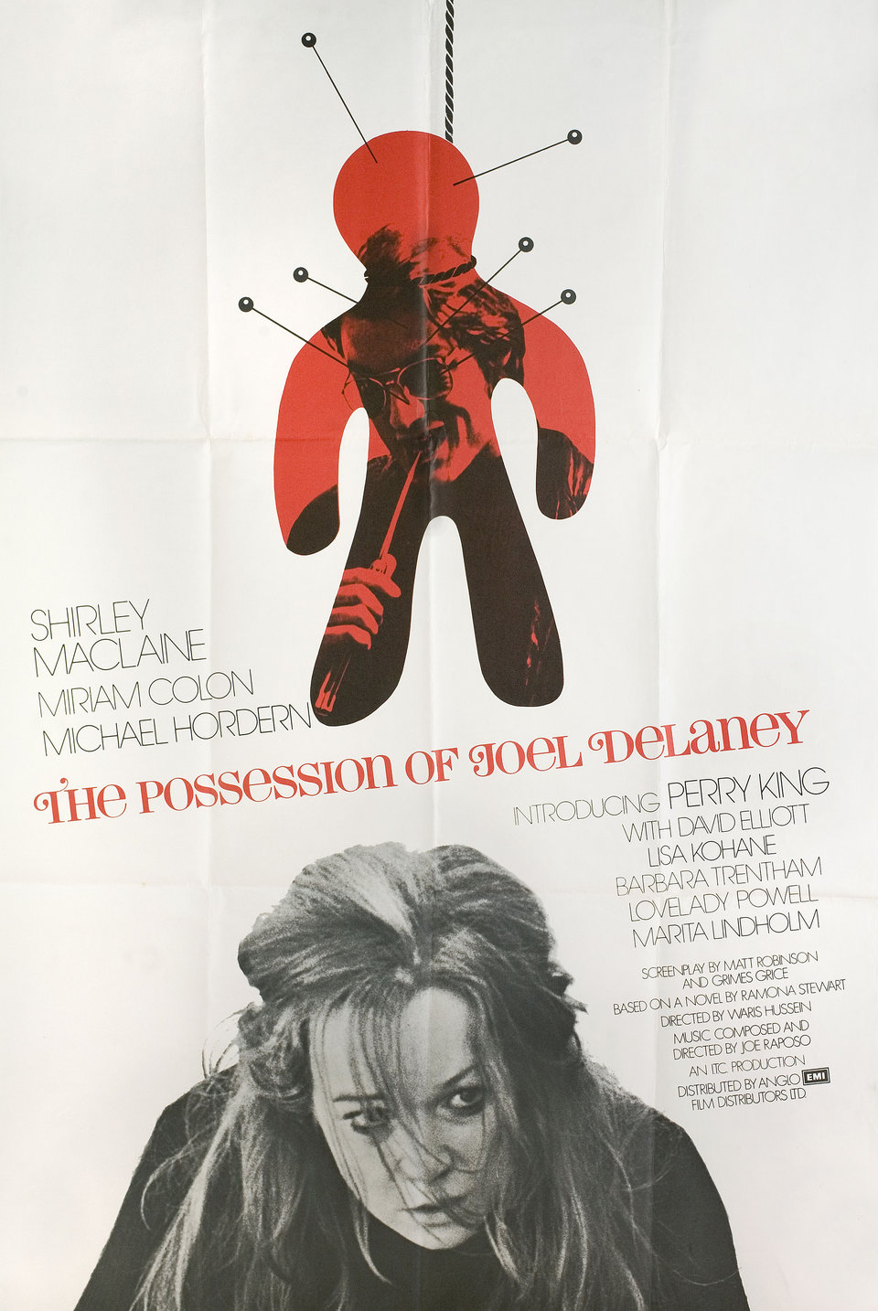 The Possession of Joel Delaney Original 1972 British One Sheet Movie Poster