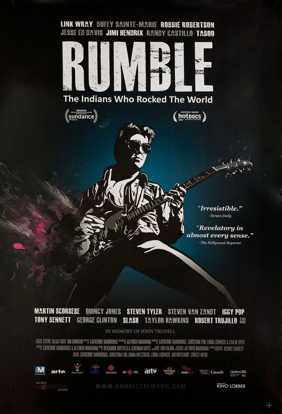 Rumble: The Indians Who Rocked The World Original 2017 U.S. One Sheet Movie Poster