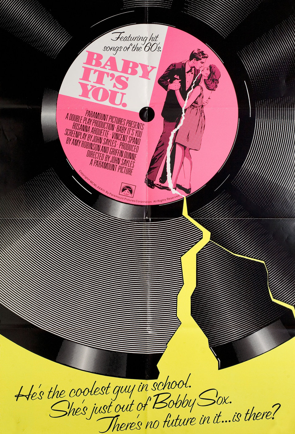 Baby It's You Original 1983 U.S. One Sheet Movie Poster