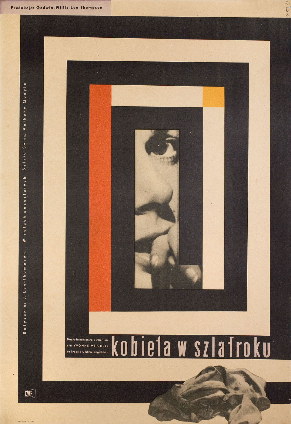 Woman in a Dressing Gown Original 1957 Polish A1 Movie Poster