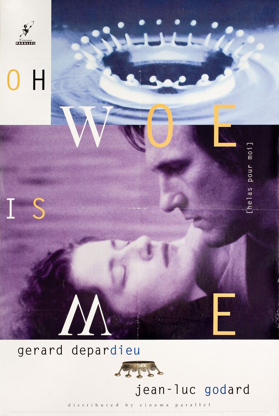 Helas pour moi Original 1993 U.S. One Sheet Movie Poster