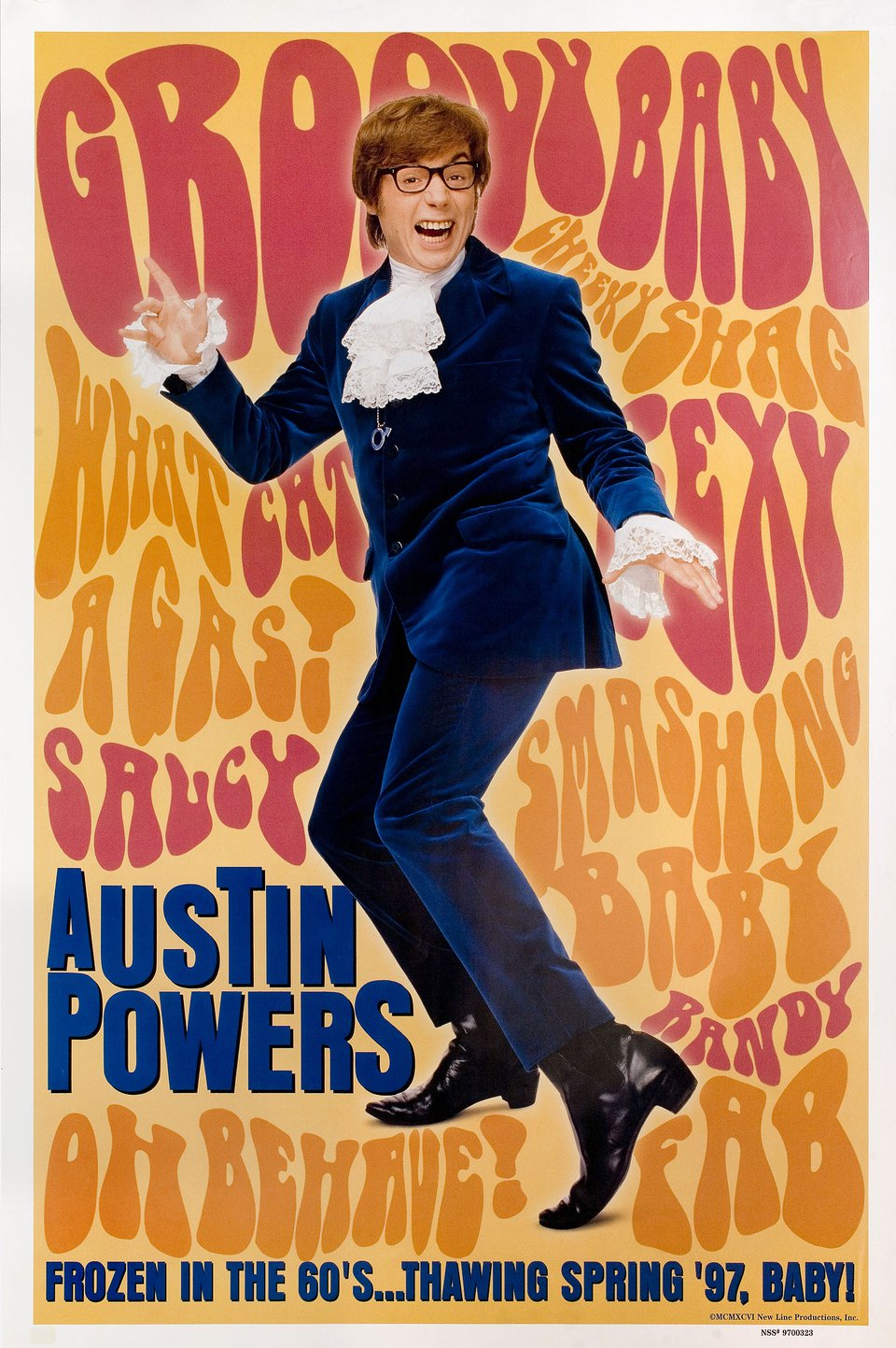 Austin Powers: International Man of Mystery 1997 U.S. One Sheet Poster