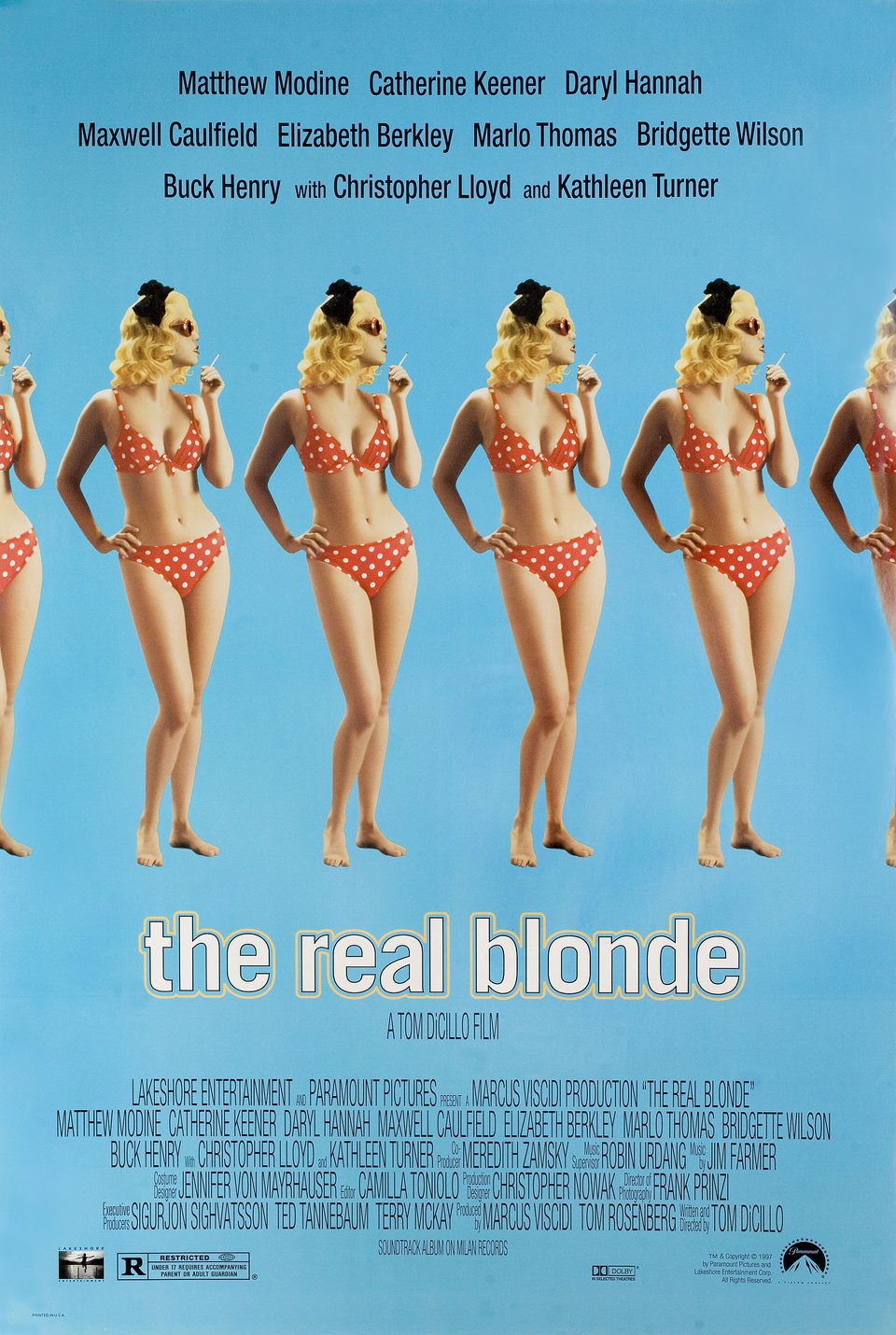 The Real Blonde Original 1997 U.S. One Sheet Movie Poster