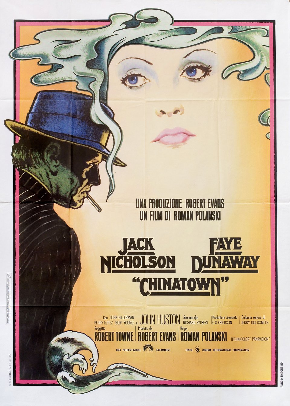 Chinatown Original 1974 Italian Due Foglio Movie Poster