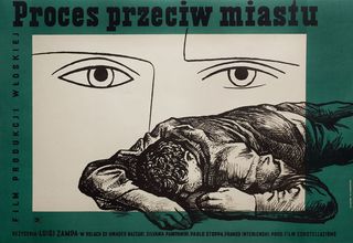 The City Stands Trial Original 1954 Polish A1 Movie Poster