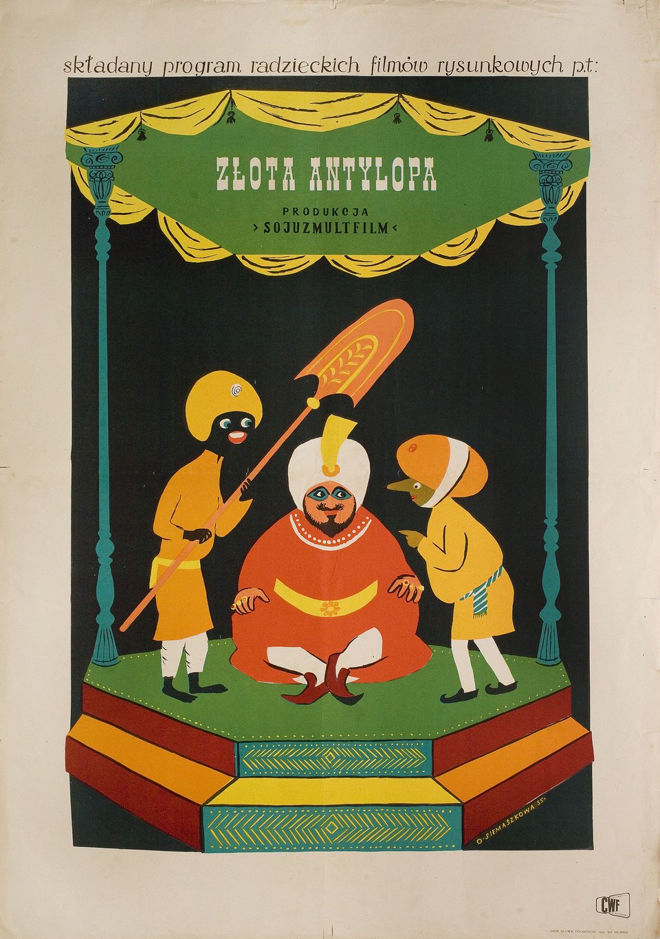 Zolotaya antilopa 1955 Polish A1 Poster