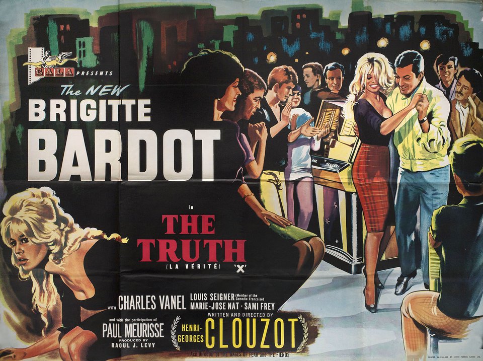 The Truth Original 1960 British Quad Movie Poster