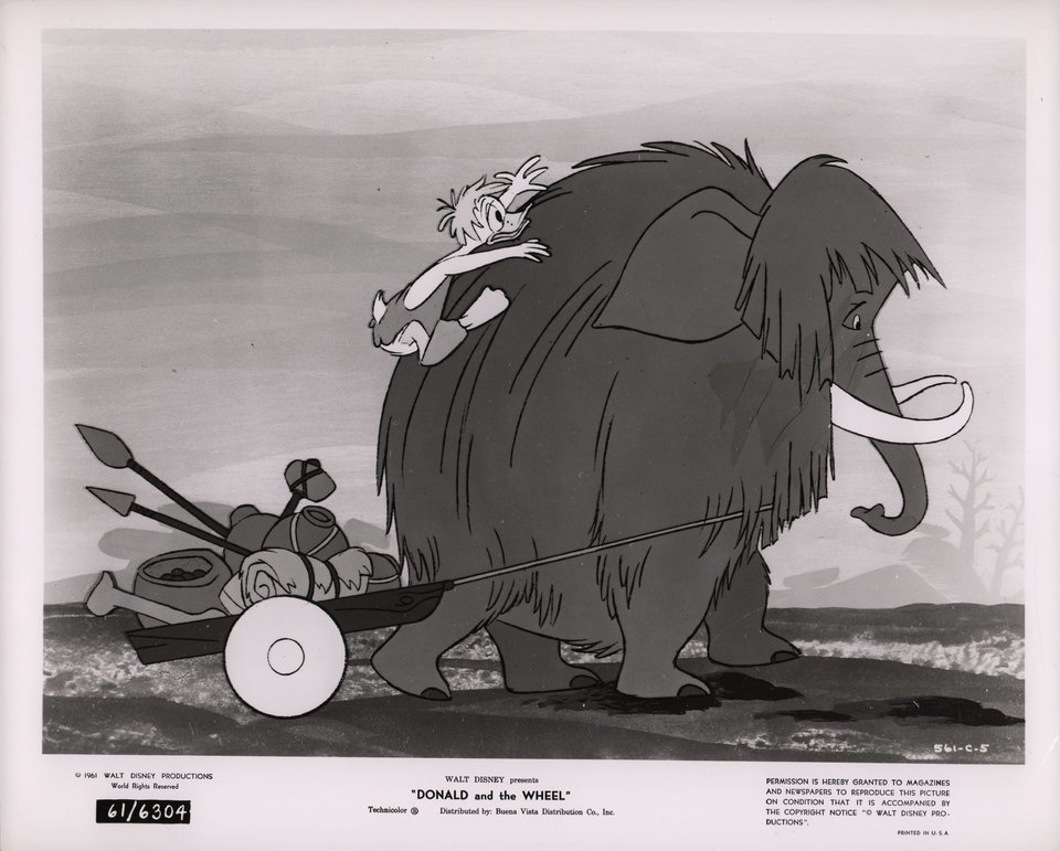 Donald and the Wheel Original 1961 U.S. Silver Gelatin Single-Weight Photo