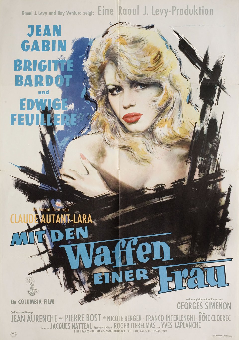 Love Is My Profession Original 1958 German A1 Movie Poster