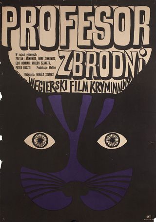 Az alvilag professzora Original 1970 Polish A1 Movie Poster
