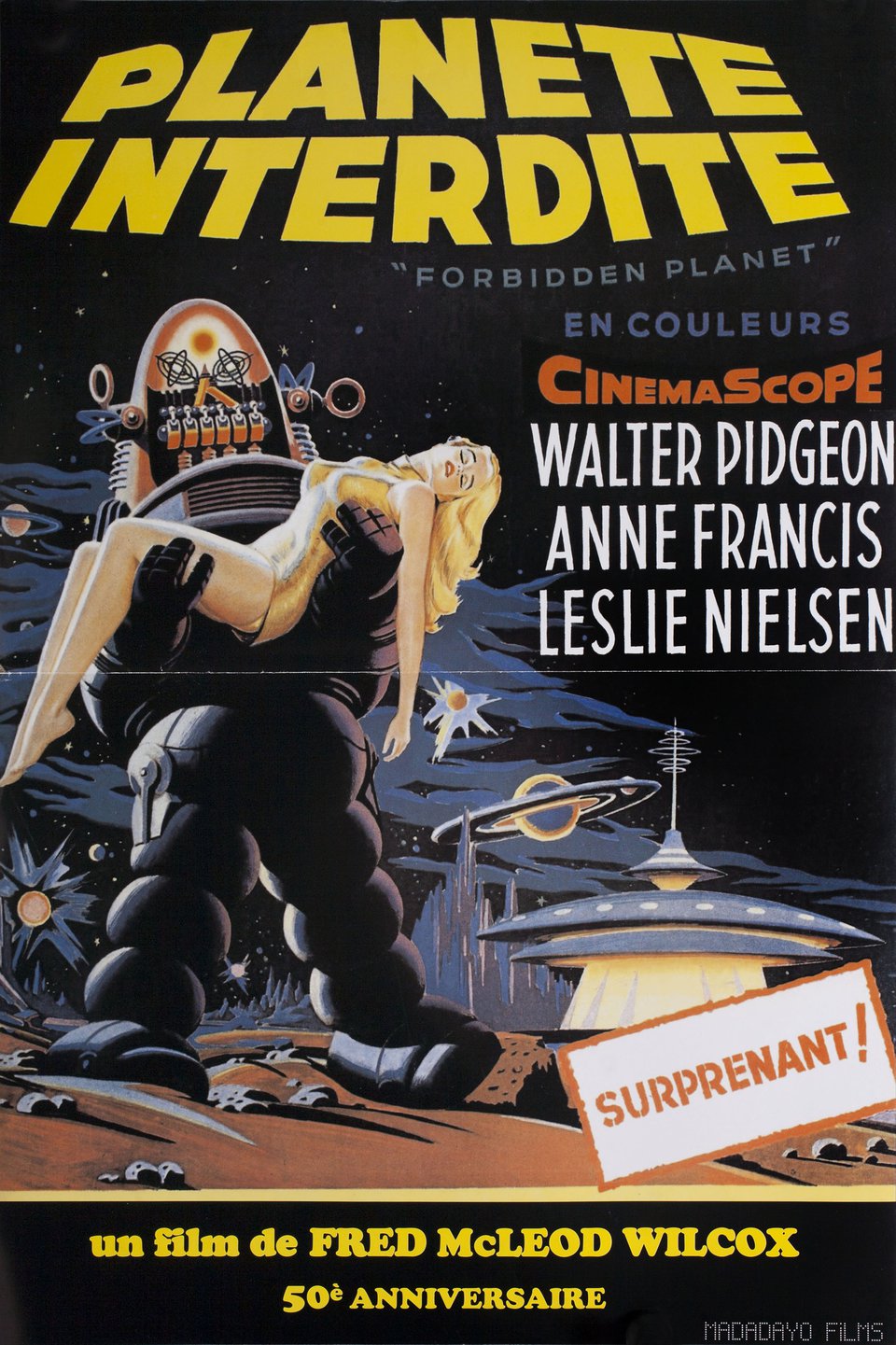 Forbidden Planet Original R2006 French Petite Movie Poster