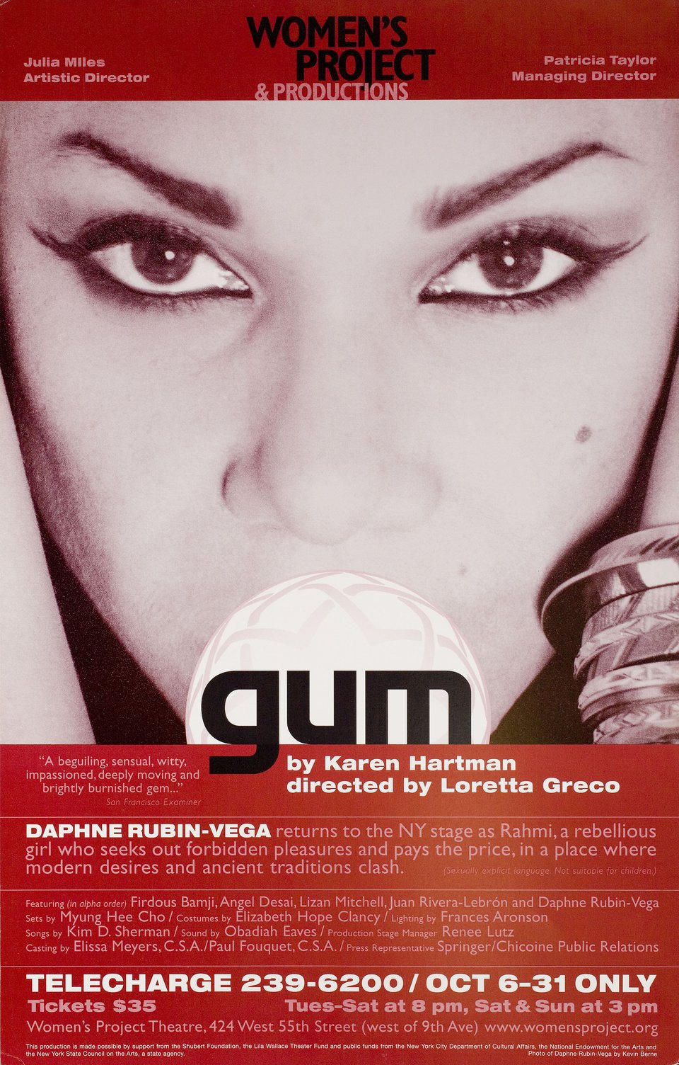 Gum Original 1999 U.S. Window Card Poster