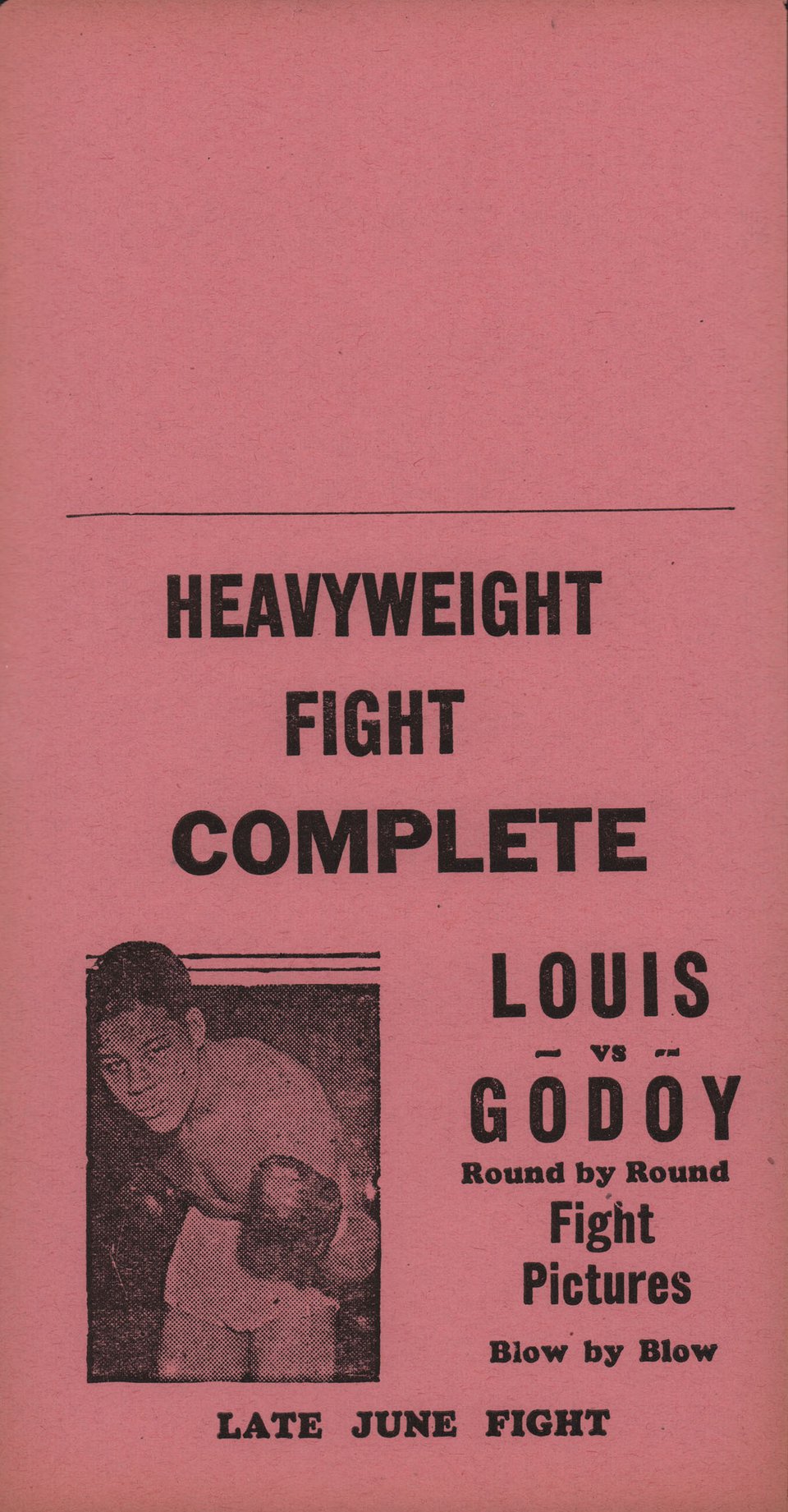 Joe Louis vs. Arturo Godoy Original 1930s U.S. Herald