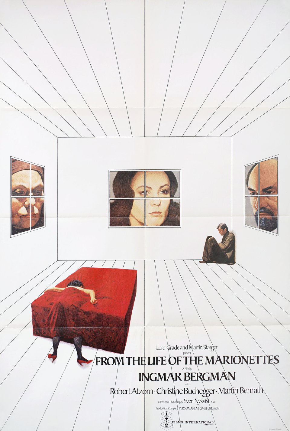 From the Life of the Marionettes Original 1980 British One Sheet Movie Poster