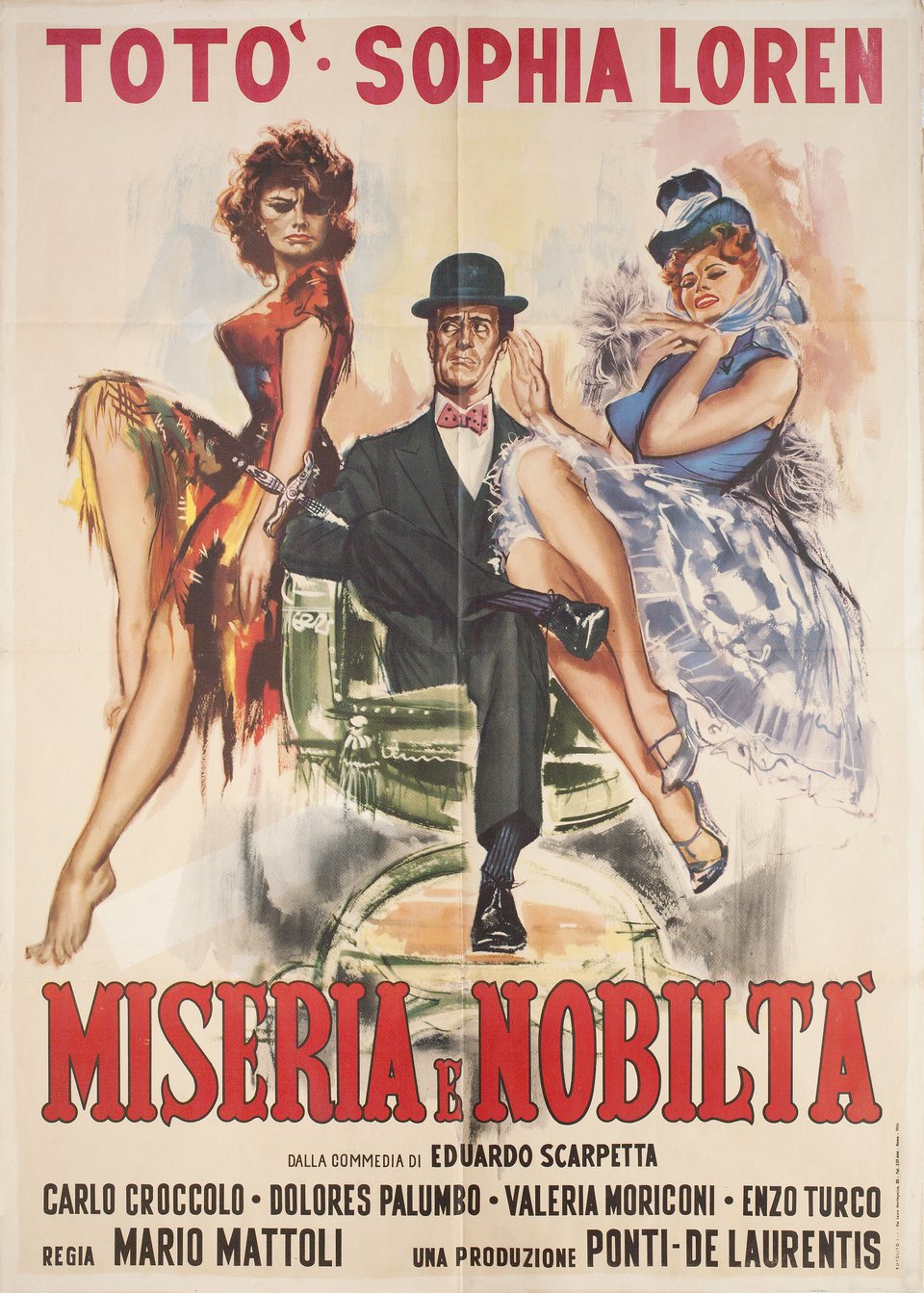 Poverty and Nobility Original R1963 Italian Due Foglio Movie Poster