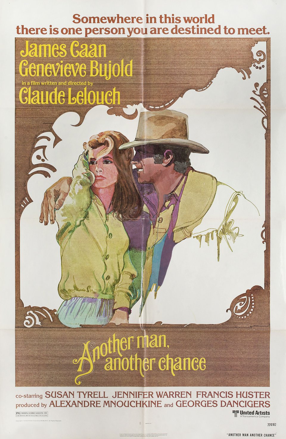 Another Man, Another Chance Original 1977 U.S. One Sheet Movie Poster