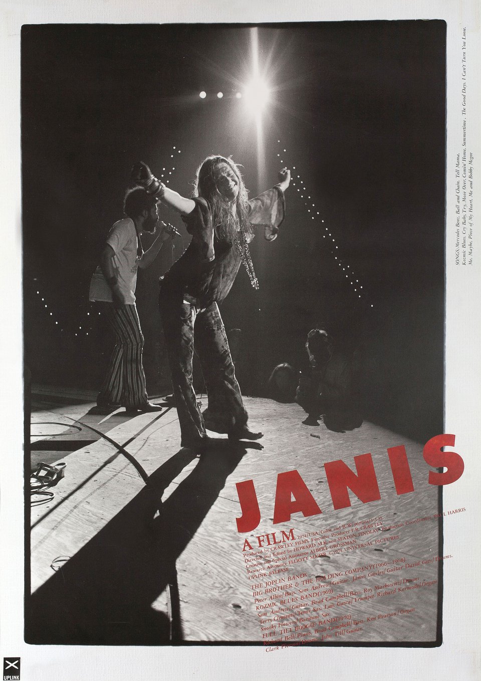 Janis Original 1975 Japanese B2 Movie Poster