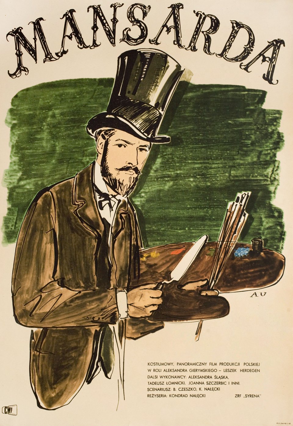 Mansarda Original 1963 Polish A1 Movie Poster