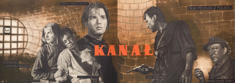 Kanal Original 1957 Polish Movie Poster