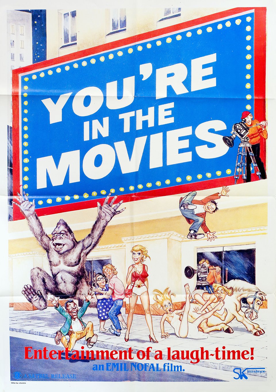 You're in the Movies Original 1986 South African One Sheet Movie Poster