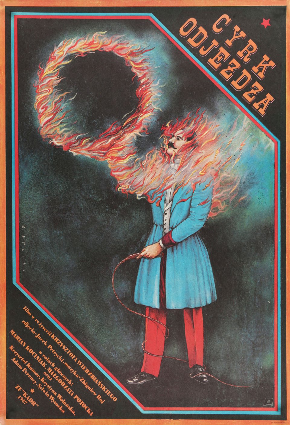 Cyrk odjezdza Original 1988 Polish B1 Movie Poster
