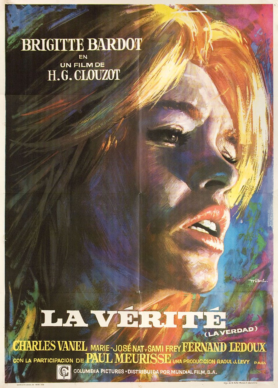 The Truth Original 1962 Spanish B1 Movie Poster
