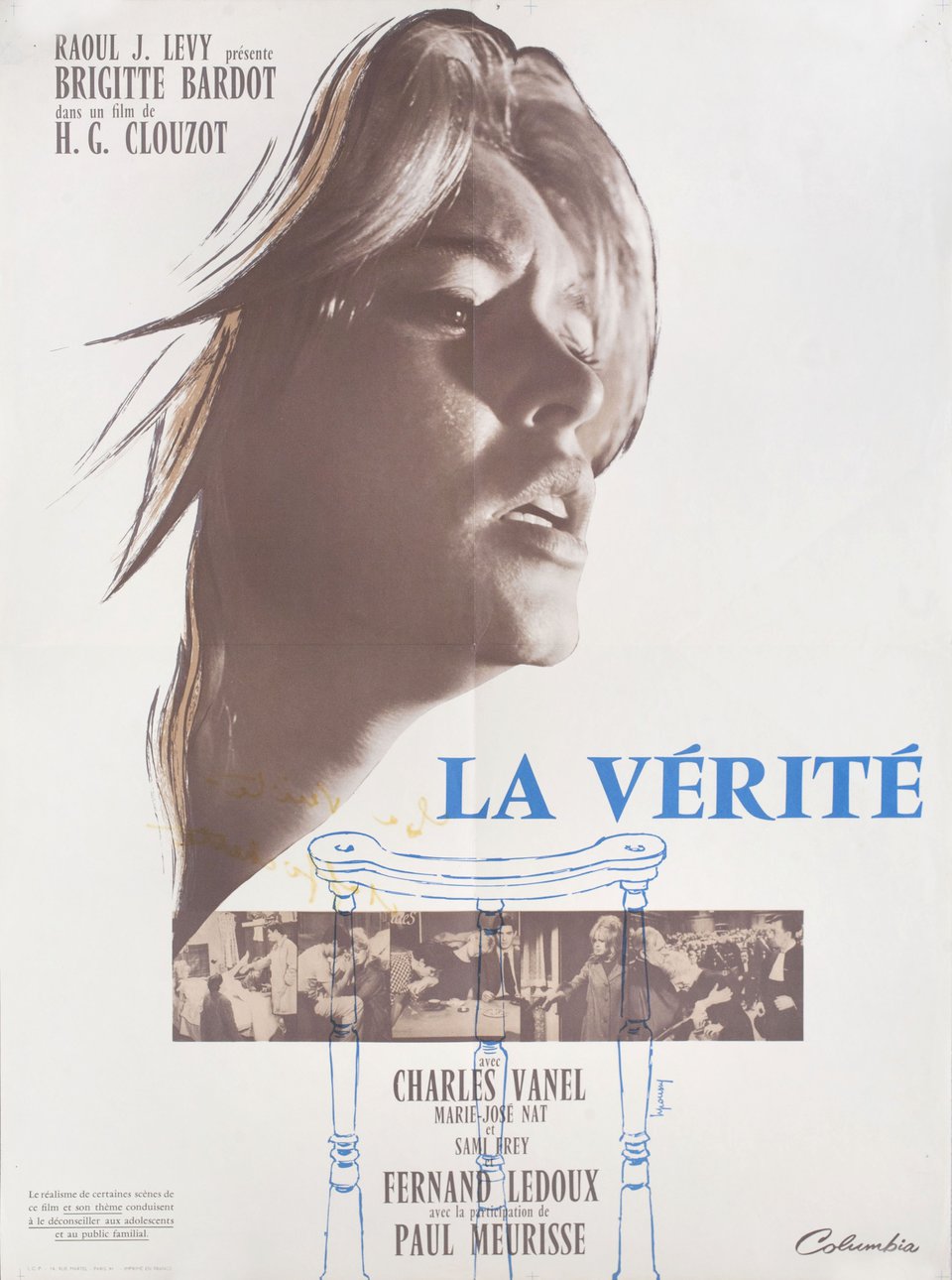 The Truth Original 1960 French Moyenne Movie Poster