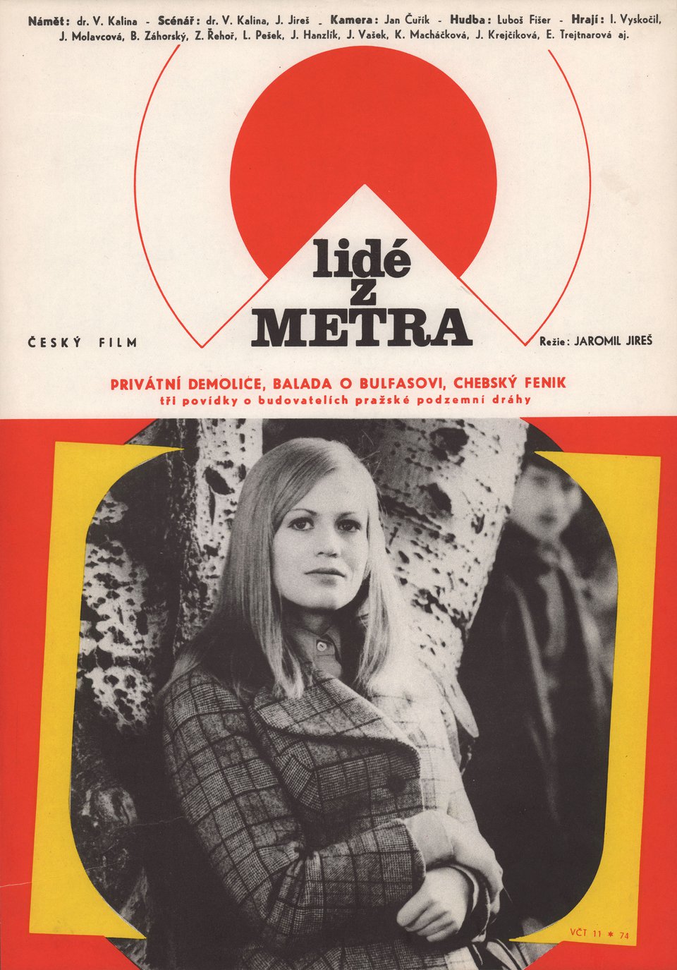 People of the Metro Original 1974 Czech A3 Movie Poster