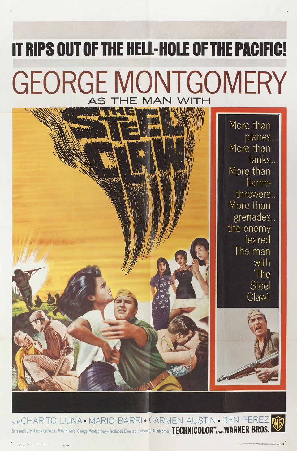 The Steel Claw 1961 U.S. One Sheet Poster