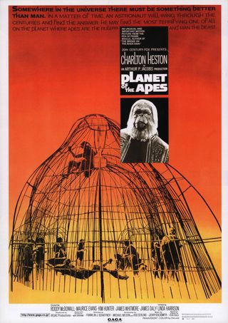 Planet of the Apes Original R1998 Japanese B5 Chirashi Handbill Alternate Image